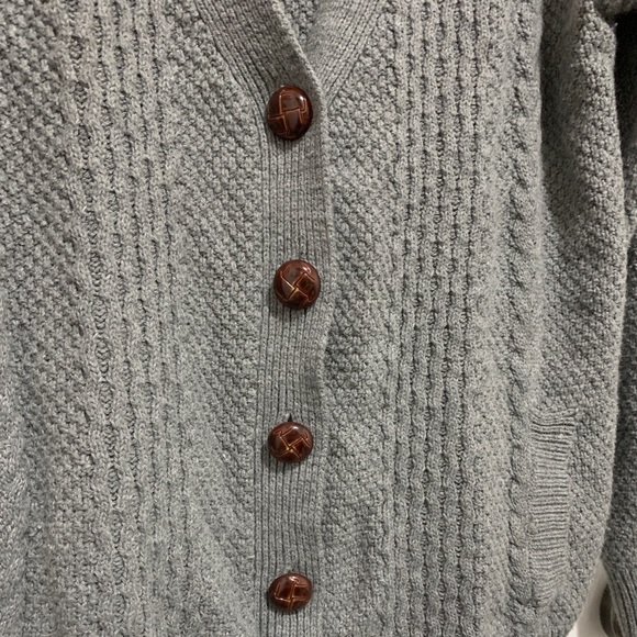 Grey buttoned cardigan - Picture 3 of 3